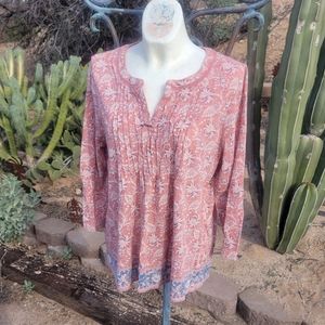 Lucky Prarie Floral Cottage Blouse
